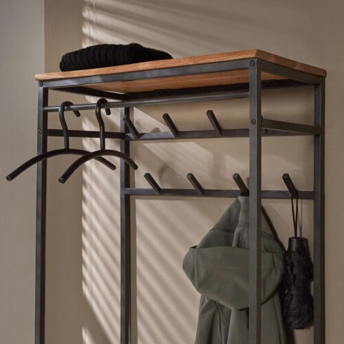 Staande kapstok Edge Acaciahout 182x70cm - Afbeelding 4