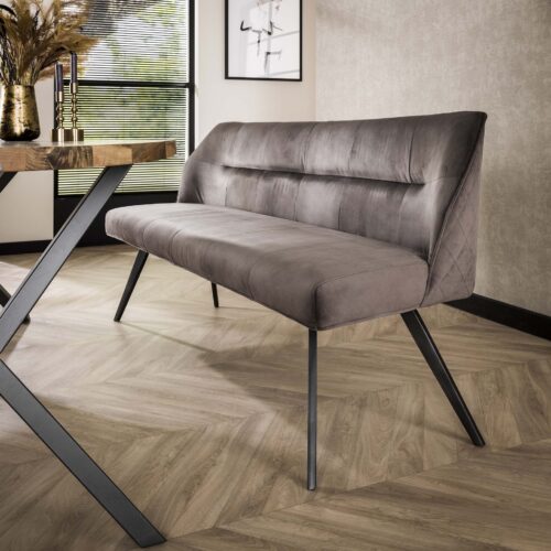 Eetkamerbank Pull Velours Champagne - 180cm - Afbeelding 6