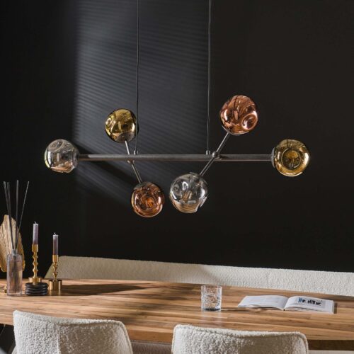 Hanglamp 6L Molecule Mix Glas