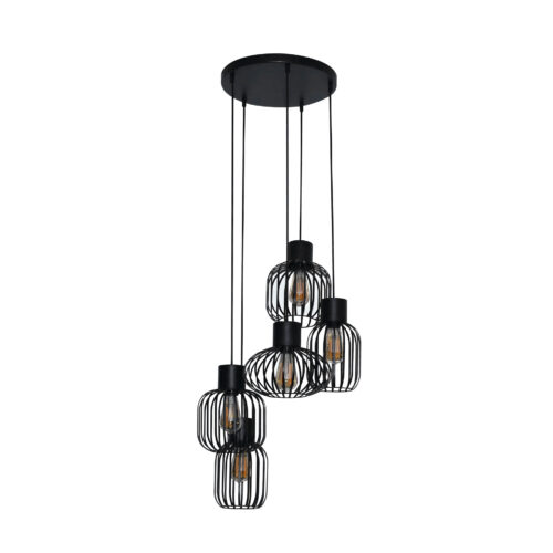 Hanglamp 5L Getrapt Mix Metaal - Afbeelding 7