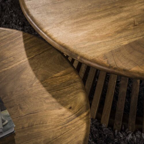 Nachtkastje Niche Acaciahout - Naturel - Afbeelding 10
