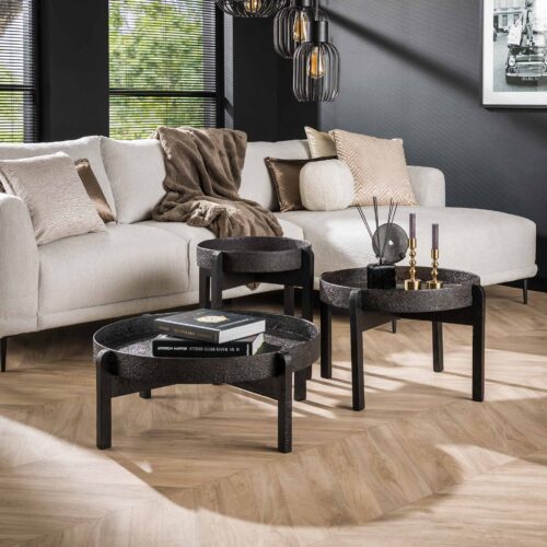 Nachtkastje Niche Acaciahout - Naturel - Afbeelding 16