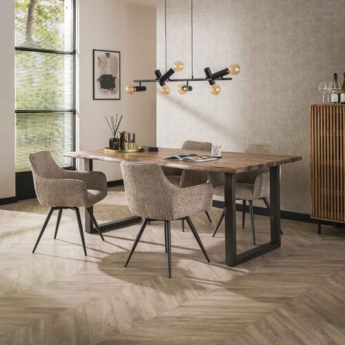 Nachtkastje Niche Acaciahout - Naturel - Afbeelding 42