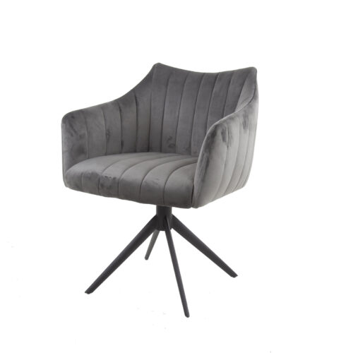 Draaibare Eetkamerstoel Velvet Cinema - Champagne Velours - Afbeelding 4