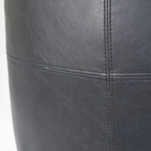 Draaifauteuil Sven Leder - Zwart - Afbeelding 7