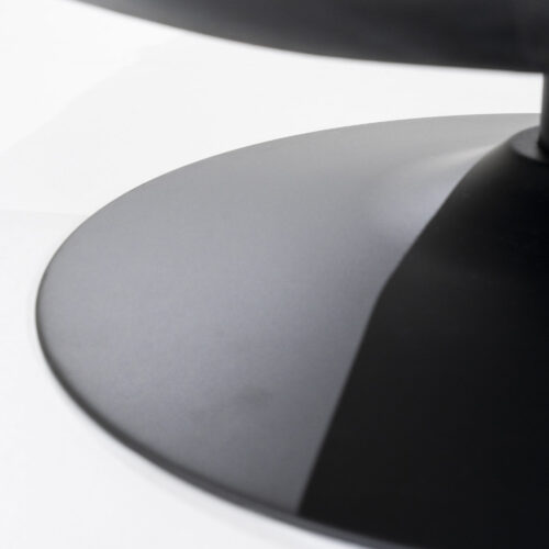 Draaifauteuil Sven Leder - Zwart - Afbeelding 6