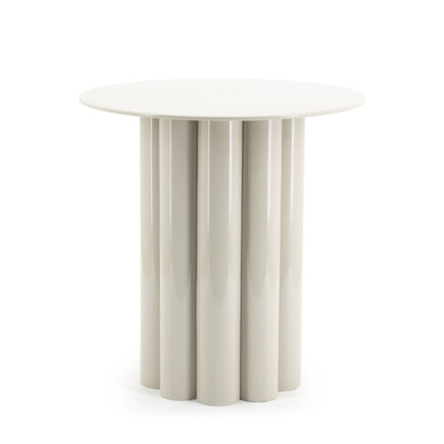 Bijzettafel Olympa Metaal Ø33cm - Beige - Afbeelding 8