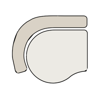 Trapeze small rond links