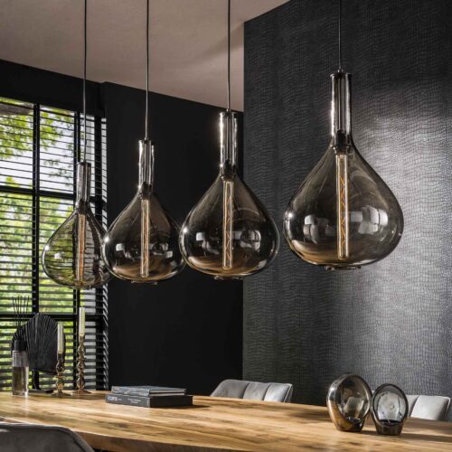 Hanglamp 4L Drop Smoke Glass - Afbeelding 2
