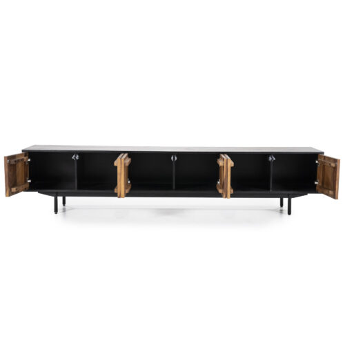 TV-Meubel Alexander Sheesham hout - 220 cm - Afbeelding 3