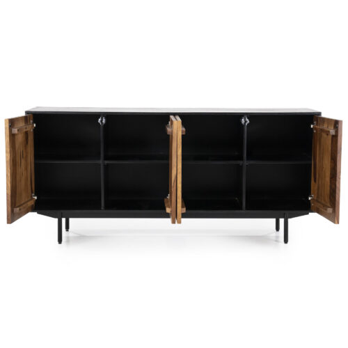 Dressoir Alexander Sheesham hout - 167 cm - Afbeelding 3