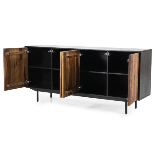 Dressoir Alexander Sheesham hout - 167 cm - Afbeelding 4