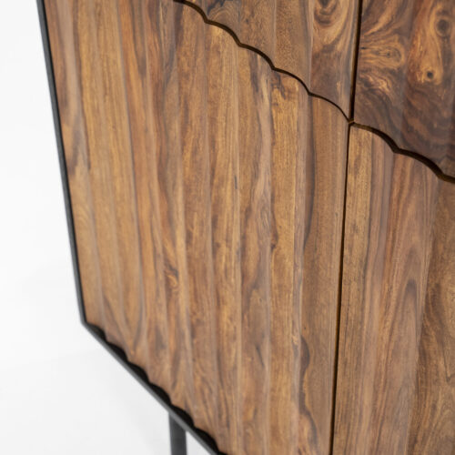Opbergkast / Kabinetkast Alexander Sheesham hout - 104x150 cm - Afbeelding 10