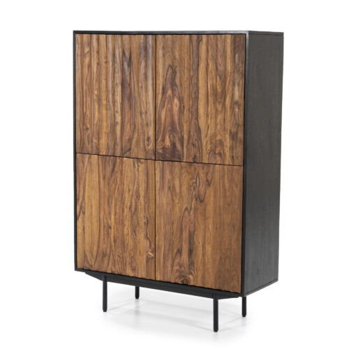 Opbergkast / Kabinetkast Alexander Sheesham hout - 104x150 cm - Afbeelding 5
