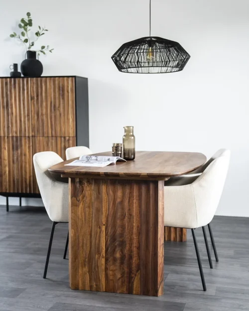 Eettafel Alexander Sheesham hout - 280cm - Afbeelding 6