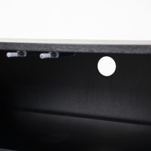 TV-meubel James Mangohout 180cm - Zwart - Afbeelding 5