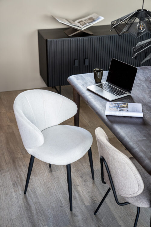 Eetkamerstoel Fleur - Beige (showroom model) - Afbeelding 2