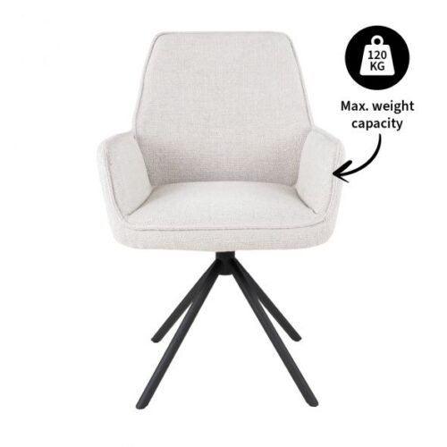 Eetkamerstoel Lex - Wit (showroom model) - Afbeelding 9
