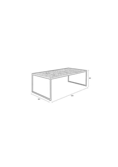 Salontafel Parker Rechthoekig - Zwart  (showroom model) - Afbeelding 8