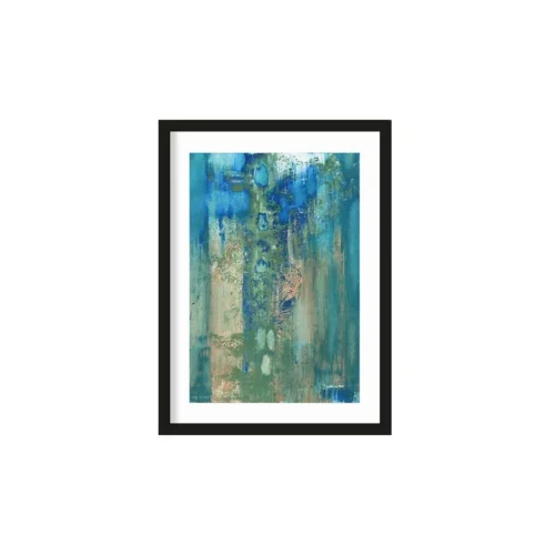 Art Print Blue Green Abstract - zelf samenstellen