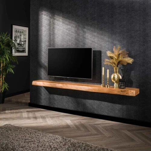 Wandplank/ TV-Meubel Tree Acaciahout - 200cm