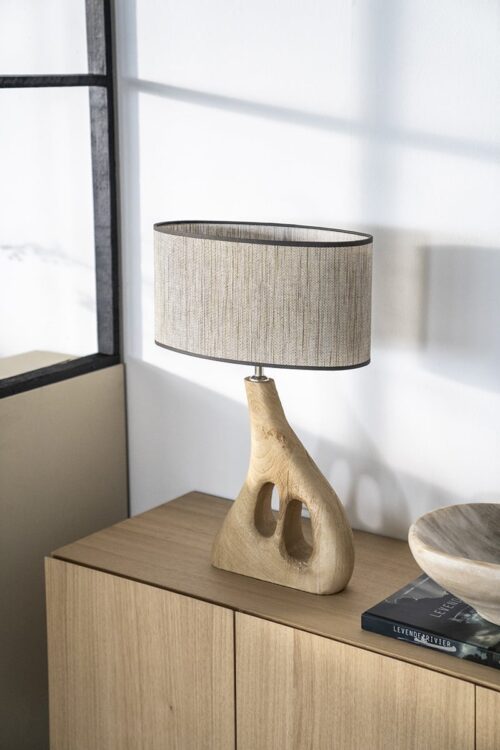 Tafellamp Shiboo Hout 59cm hoog - Naturel - Afbeelding 2