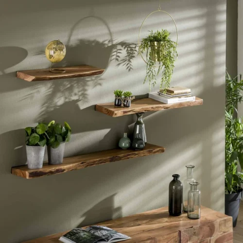 Wandplank Edge Acaciahout - 90cm - Afbeelding 2