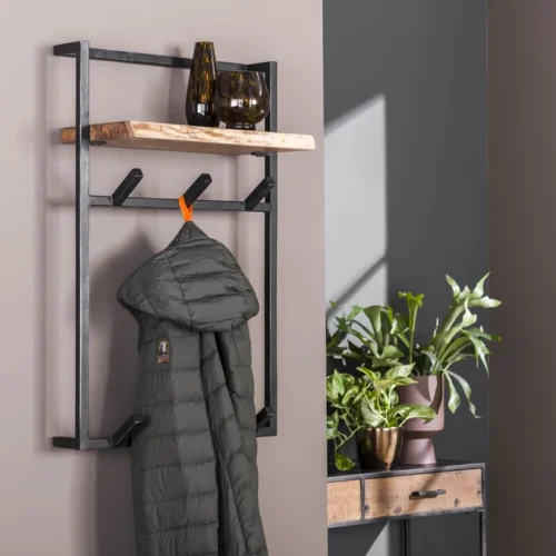 Kapstok Air Solid met 6 haken en Plank