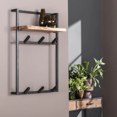 Kapstok Air Solid met 6 haken en Plank - Afbeelding 2