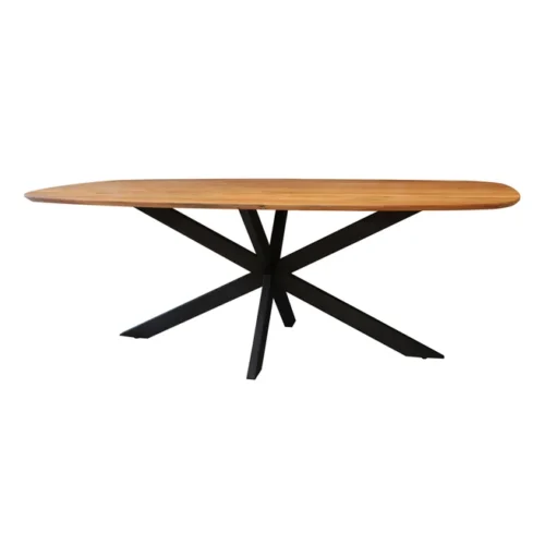 Deens Ovale Eettafel Arhus Solid 180cm - Acaciahout - Afbeelding 5
