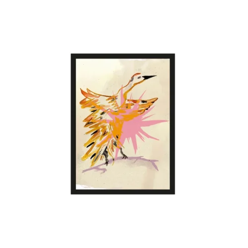 Art Print Vogel Geel - zelf samenstellen