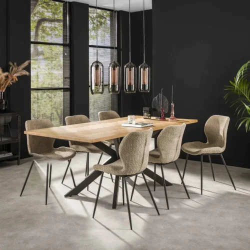 Eettafel Fine Visgraat 200cm - Naturel Eiken - Afbeelding 2