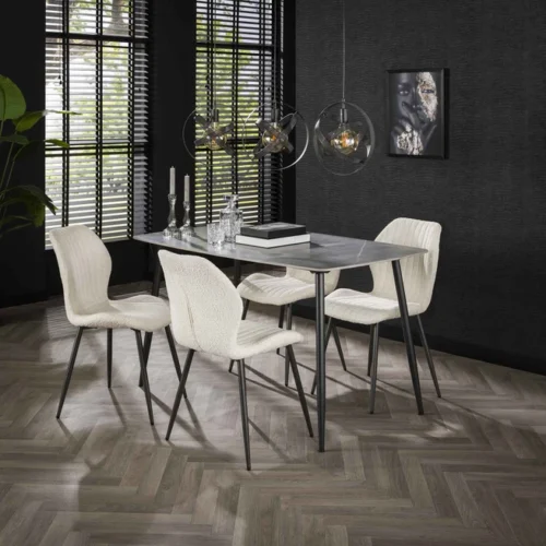 Eettafel Arek Keramiek 140cm - Grijs