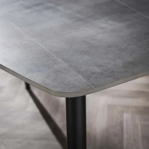 Eettafel Arek Keramiek 140cm - Grijs - Afbeelding 2
