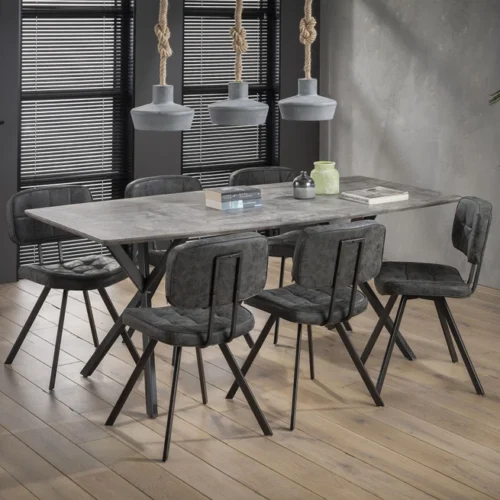 Eetkamertafel Dreams Betonlook - 190 cm