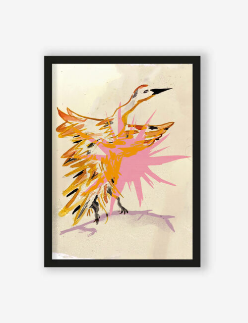 Art Print Vogel Geel - zelf samenstellen - Afbeelding 2