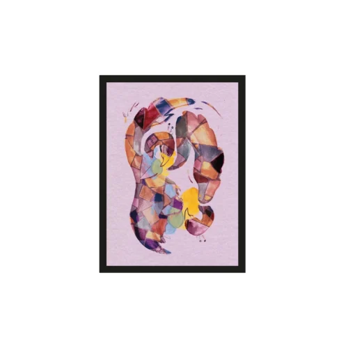 Art Print Vogel Paars - zelf samenstellen