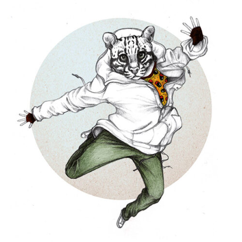 Art Print Ocelot - zelf samenstellen - Afbeelding 2