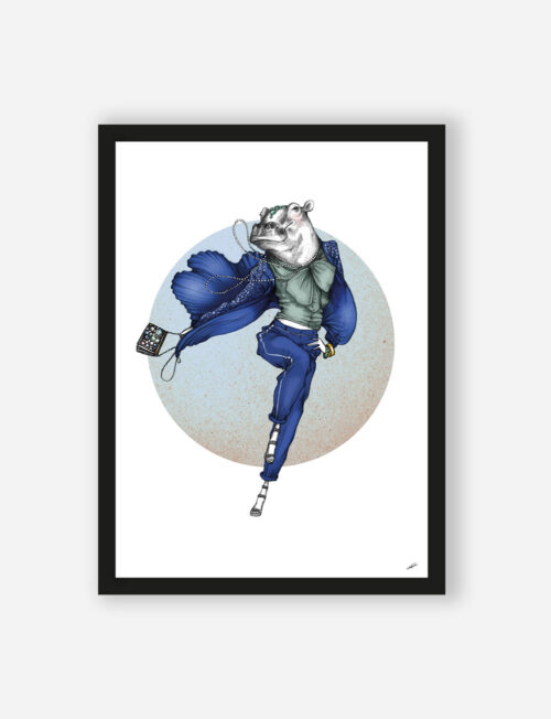 Art Print Hippo - zelf samenstellen - Afbeelding 5
