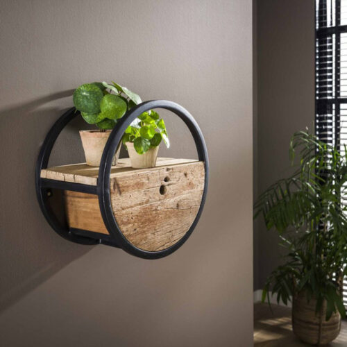 Wandplank Circular Hardhout - Ø40