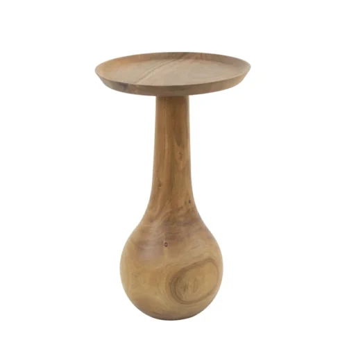 Ronde Bijzettafel Kiara Acaciahout - 35cm - Afbeelding 3