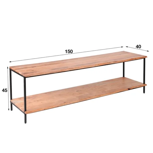 TV-meubel Natural Edge Acaciahout - Naturel (showroom model) - Afbeelding 2