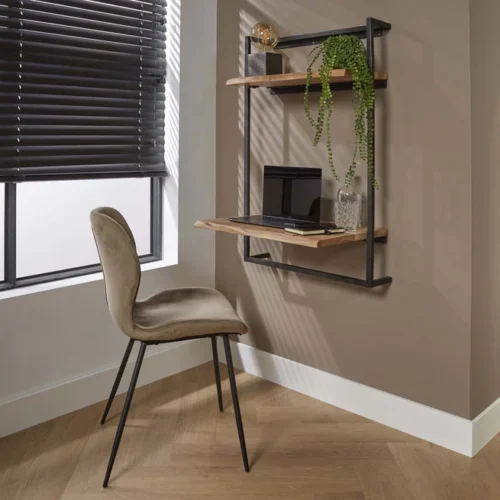 Hangend Bureau Air Solid Acaciahout - Naturel