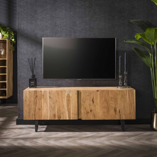 Dressoir Block Massief Acaciahout 180cm - Naturel - Afbeelding 7