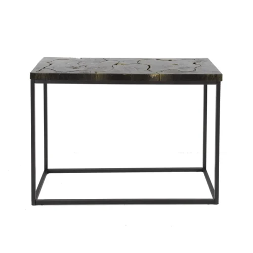 Sidetable B&G Teakhout 100cm - zwart/Goud - Afbeelding 6