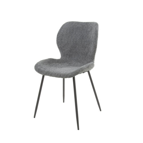 Eetkamerstoel Shell Bouclé - Wit - Afbeelding 3