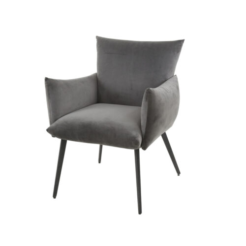 Eetkamerstoel Lobby - Velours Antraciet - Afbeelding 2