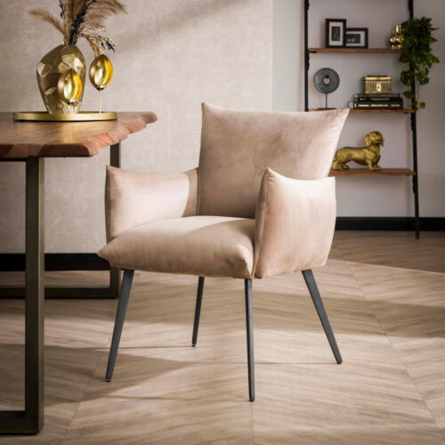Eetkamerstoel Lobby - Velours Champagne