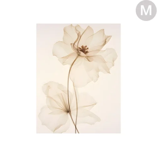 Wandkleed White Flowers - zelf samenstellen - Afbeelding 2