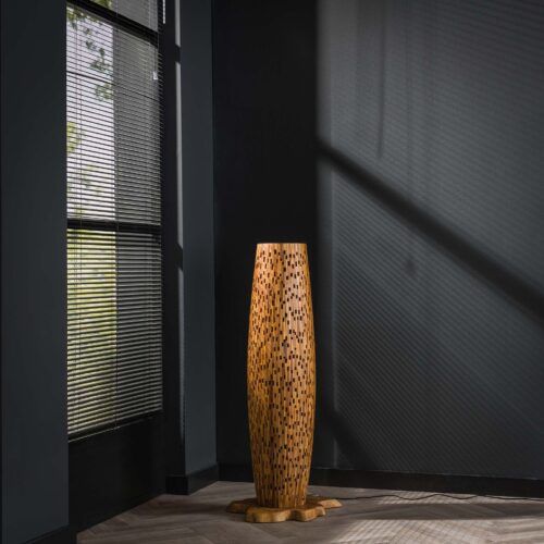 Vloerlamp Bars Small 104cm 2 lampen Teakhout - Afbeelding 6